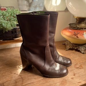 Vintage 90s tommy girl high heel boot, brand new soles!